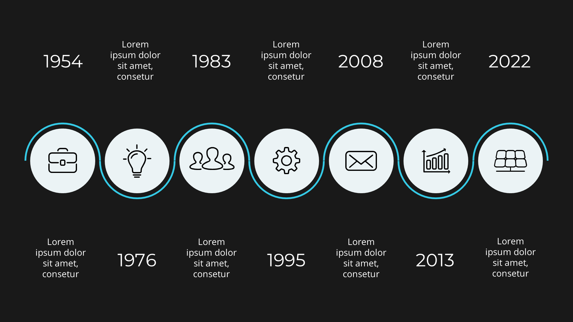 Timeline V2 Dark slide 6